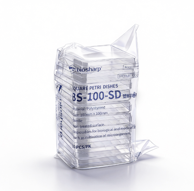 100mm*100mm一次性塑料培养方皿30g